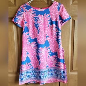 Lilly Pulitzer Little Flamenco Pineapple Blanca Stretch Romper